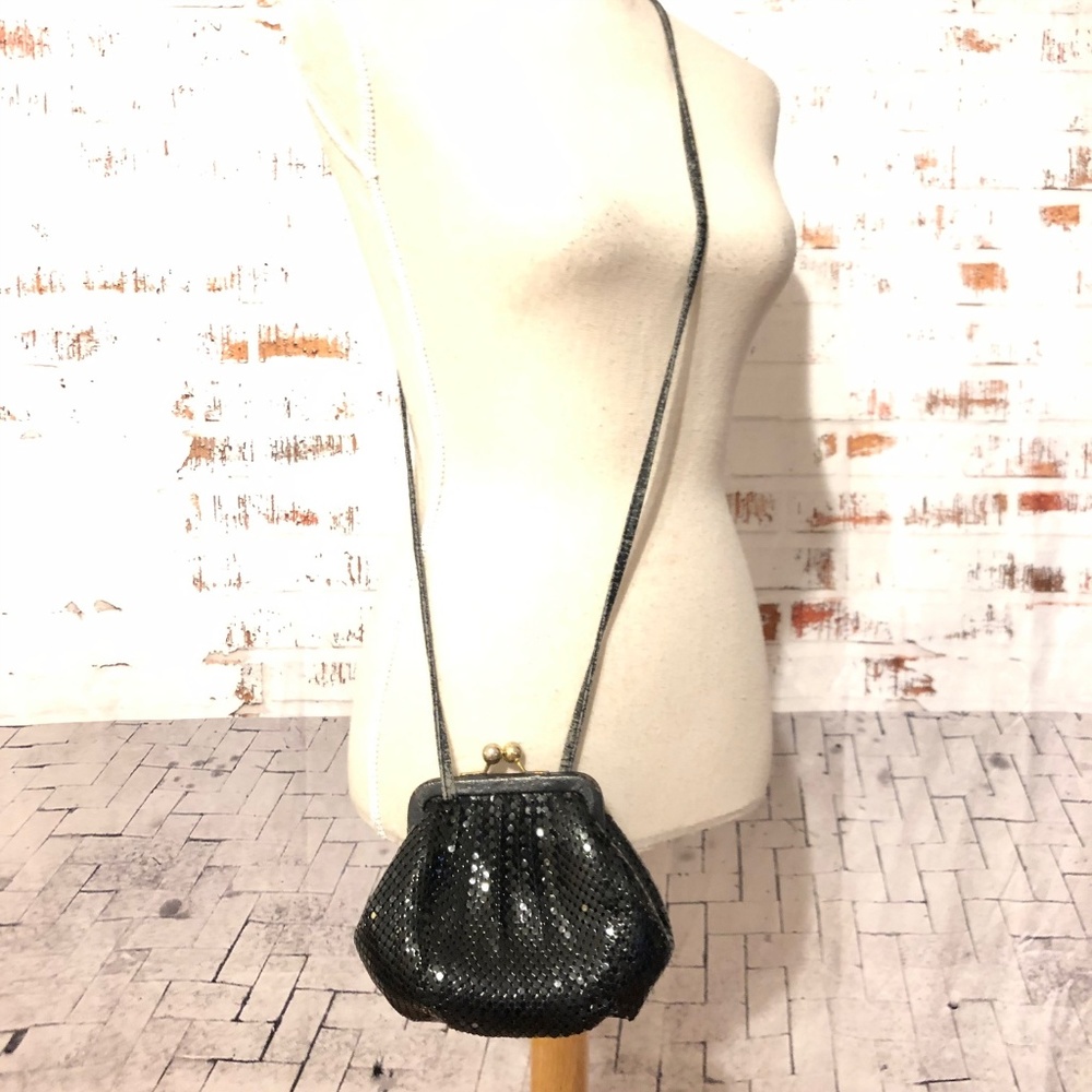 Vintage Mini Black Kiss Lock Purse